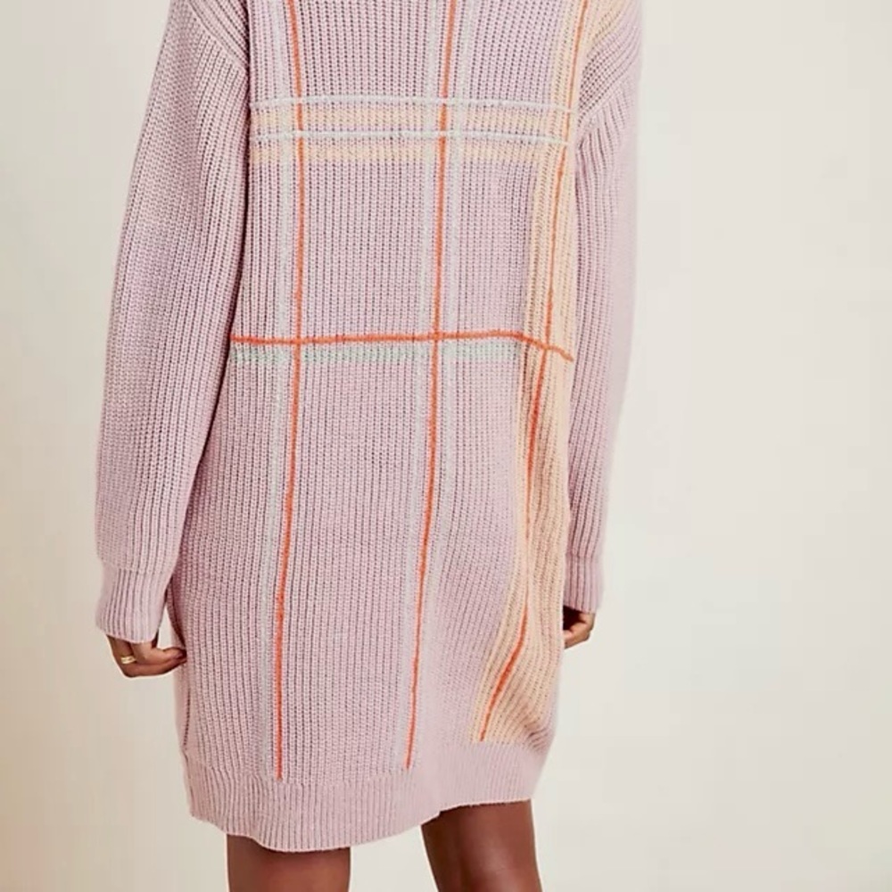 Anthropologie Plaid Sweater Dress - Picture 7 of 7